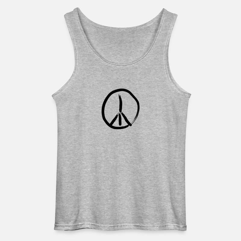 Peace - Gildan Men’s Tank Top - sports grey