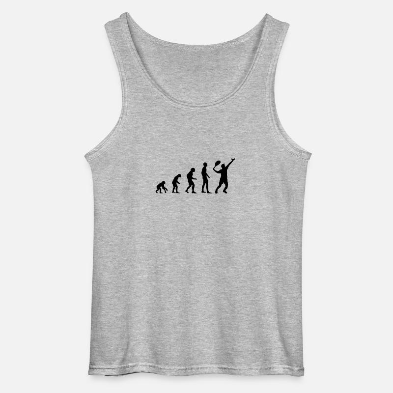 Evolution Tennis - Gildan Männer Tank Top - Grau meliert