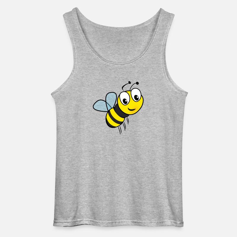 biene - Gildan Männer Tank Top - Grau meliert