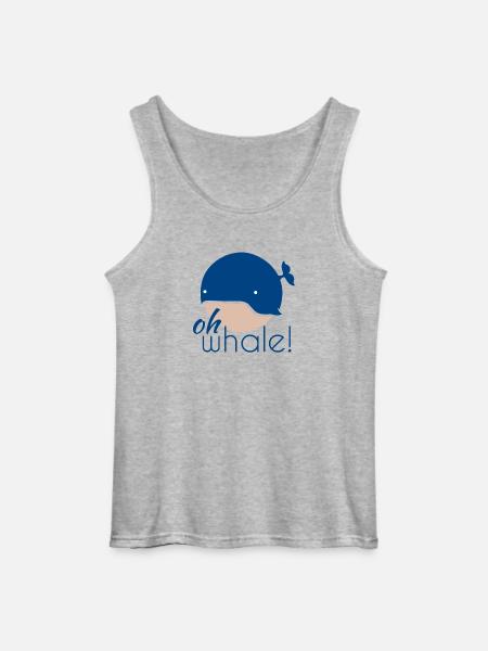 Oh whale! - Gildan Men’s Tank Top - sports grey