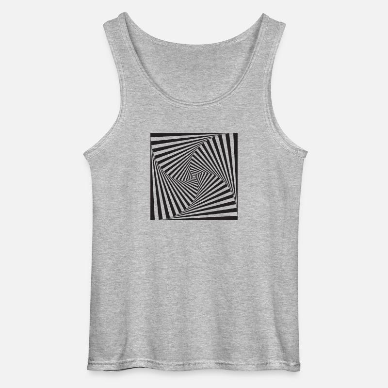 optical illusion - Gildan Men’s Tank Top - sports grey