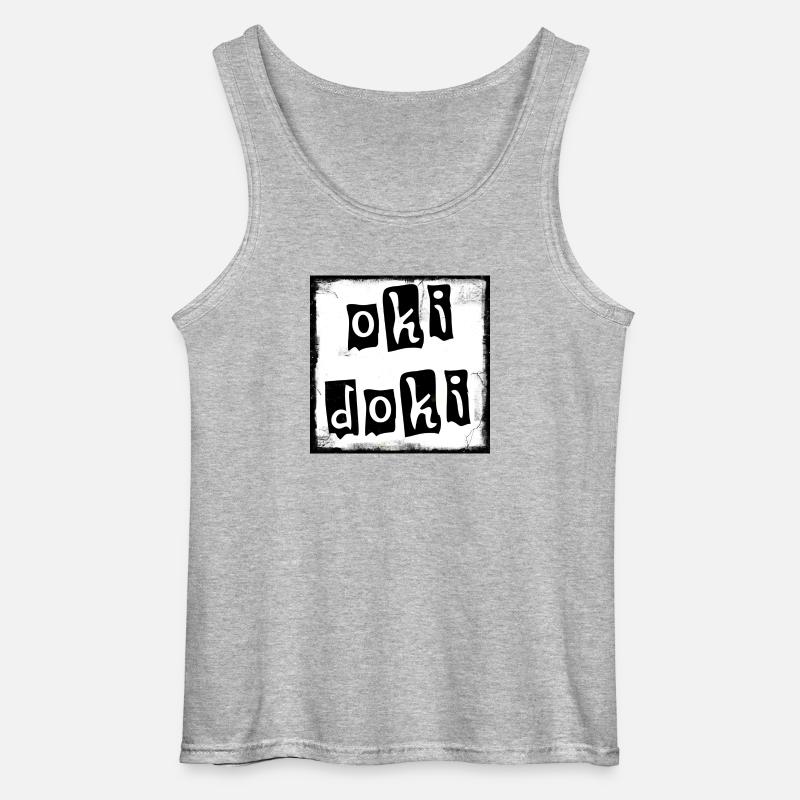 okidoki - Gildan Männer Tank Top - Grau meliert