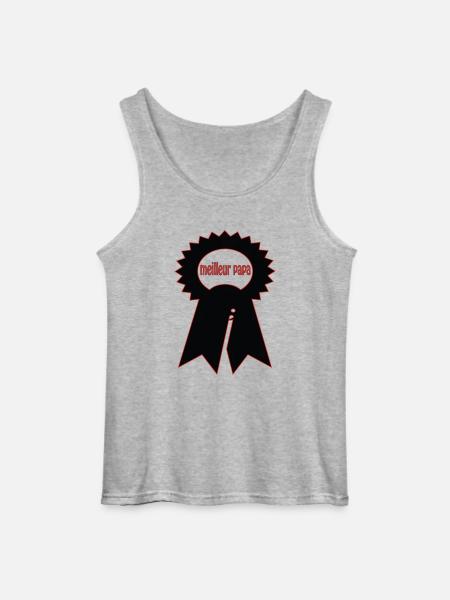 Bester Papa - Gildan Männer Tank Top - Grau meliert
