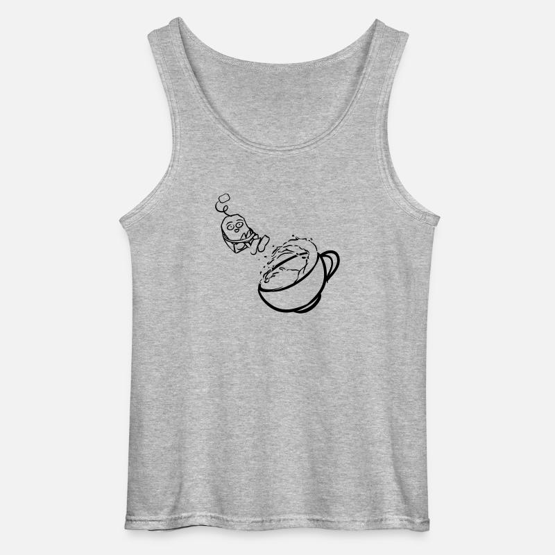 Tea - Gildan Männer Tank Top - Grau meliert