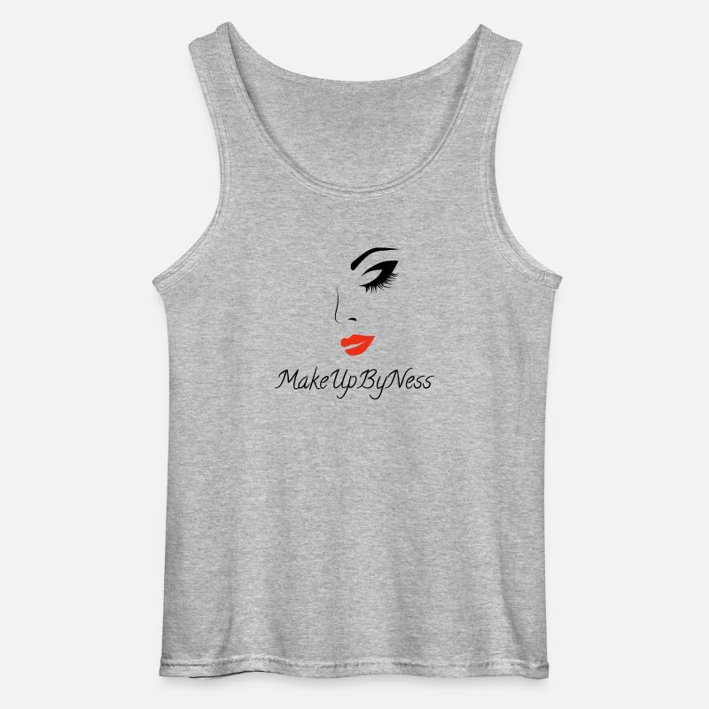 MakeUpByNess - Gildan Männer Tank Top - Grau meliert