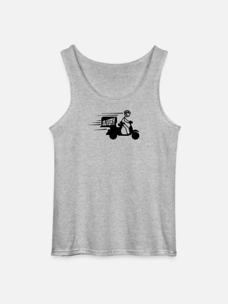 Scooter-Paket oder SMS-Lieferung - Gildan Männer Tank Top - Grau meliert