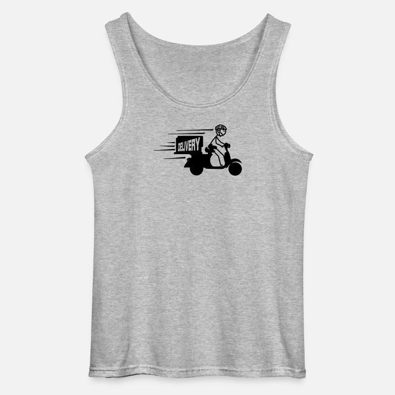 Scooter-Paket oder SMS-Lieferung - Gildan Männer Tank Top - Grau meliert