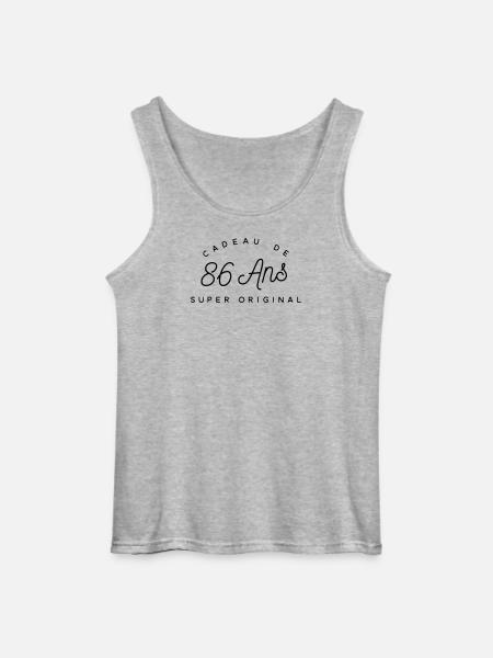 Cadeau 86 ans   - Débardeur Gildan Homme - gris chiné