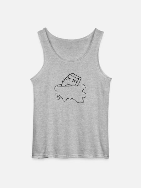 cubes de glace - Débardeur Gildan Homme - gris chiné