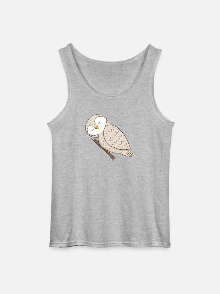 owl - Gildan Men’s Tank Top - sports grey