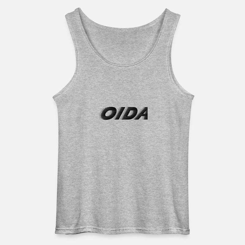 Oida - Gildan Männer Tank Top - Grau meliert