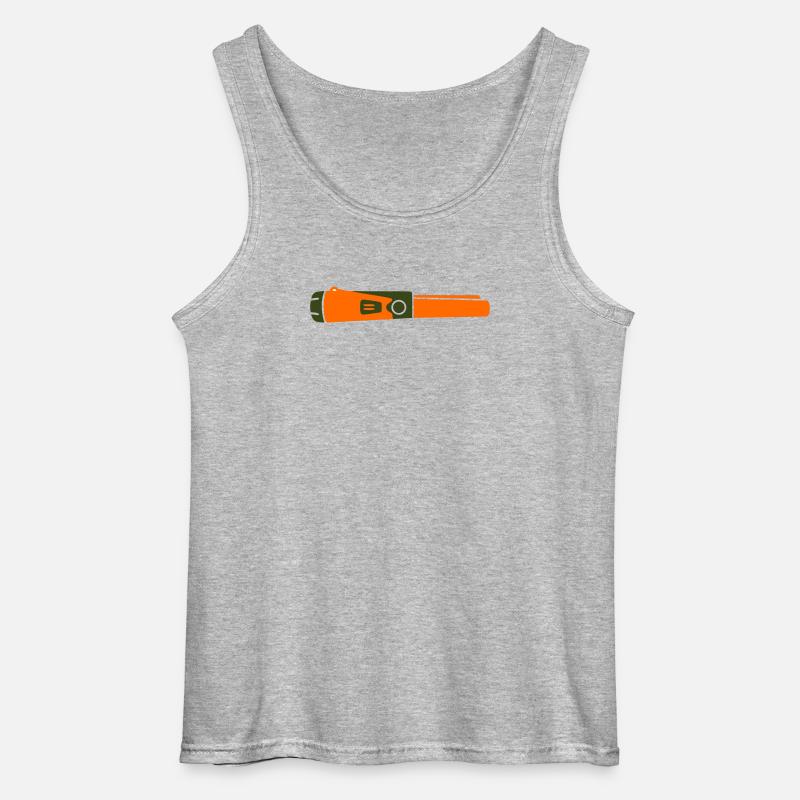 Pinpointer Sonde Sondengänger - Gildan Männer Tank Top - Grau meliert
