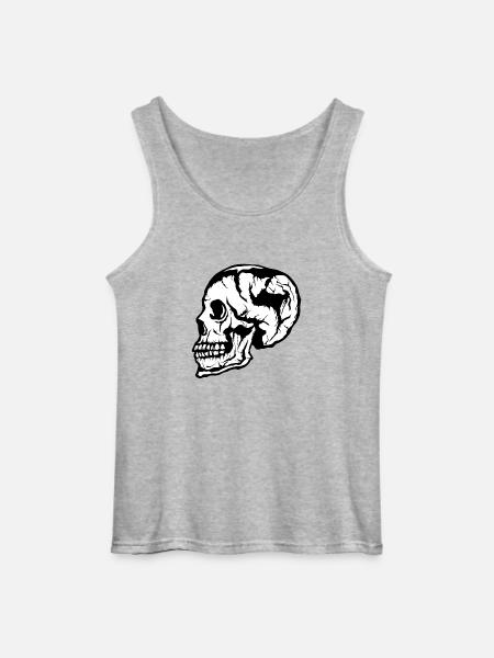 skull skull crane 105 w - Gildan Men’s Tank Top - sports grey