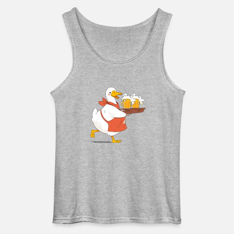 Gäns der kellner - Gildan Männer Tank Top - Grau meliert