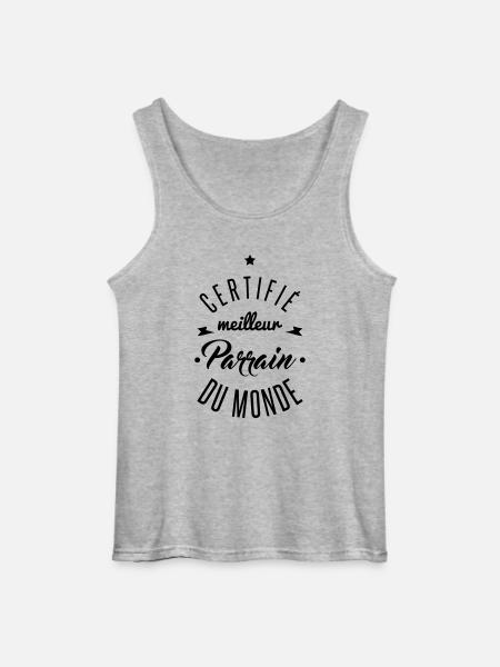 meilleur parrain - Débardeur Gildan Homme - gris chiné