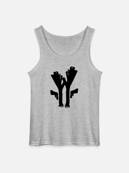Lauch Fiction - Gildan Männer Tank Top - Grau meliert