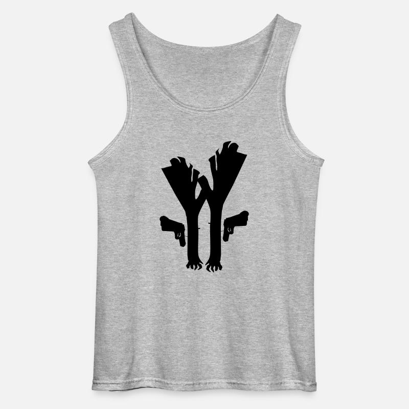 Lauch Fiction - Gildan Männer Tank Top - Grau meliert