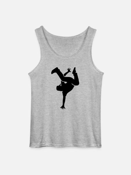 Breakdance - Camiseta de tirantes Gildan para hombre - gris jaspeado