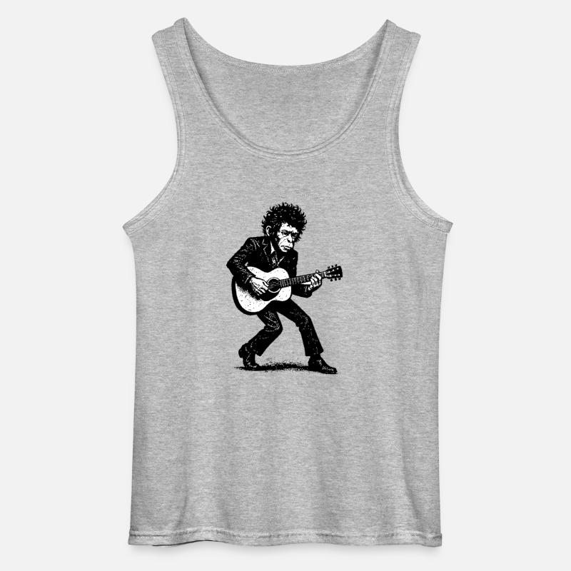 Auteur-compositeur-interprète | Le Singe Danseur - Débardeur Gildan Homme - gris chiné