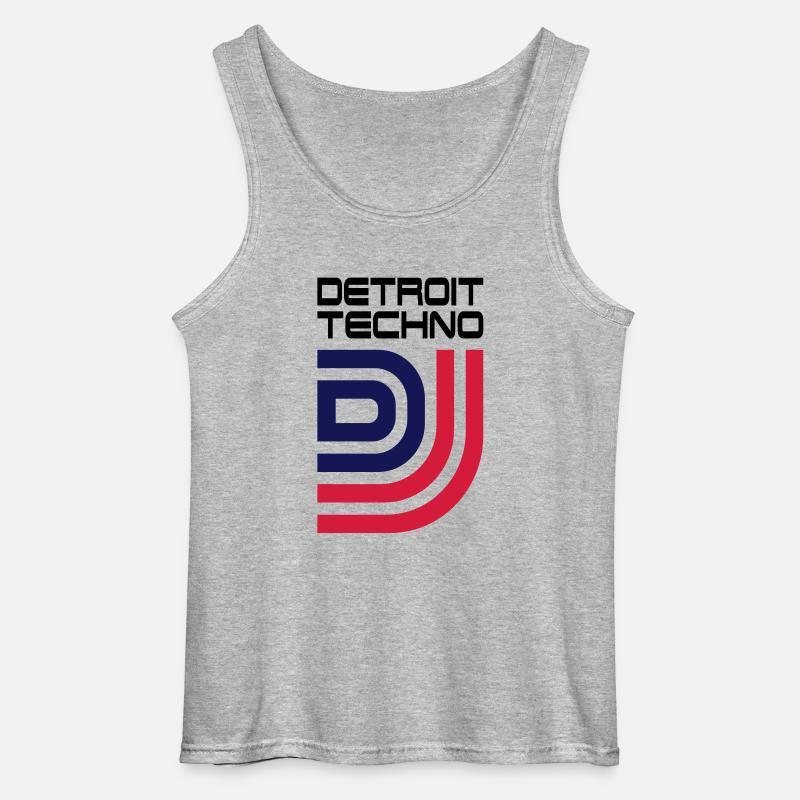 DJ__V010 - Gildan tanktop til mænd - gråmeleret