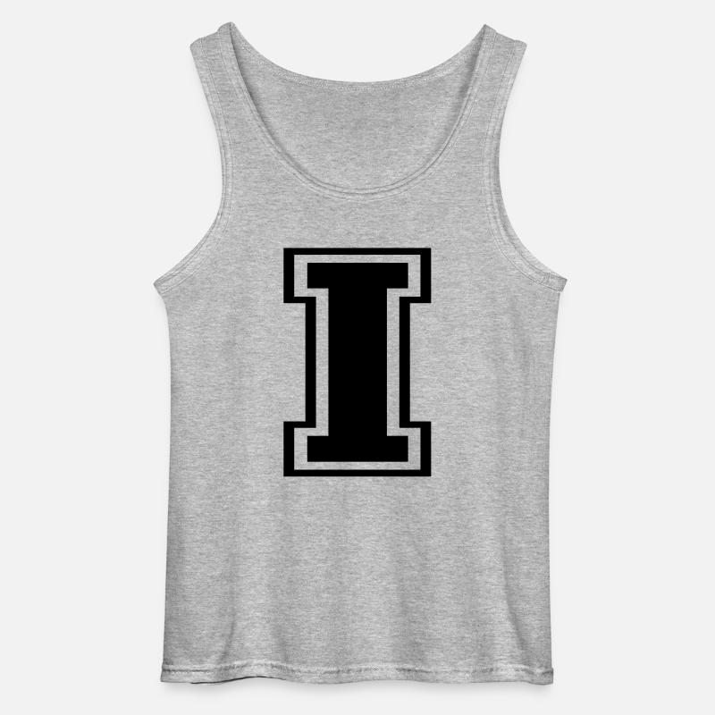 i - Gildan Männer Tank Top - Grau meliert
