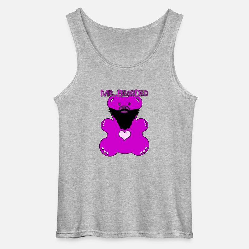 Mr. Bearded - Gildan Männer Tank Top - Grau meliert