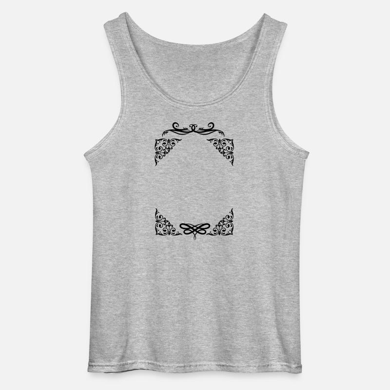 Rahmengestelldekoration - Gildan Männer Tank Top - Grau meliert