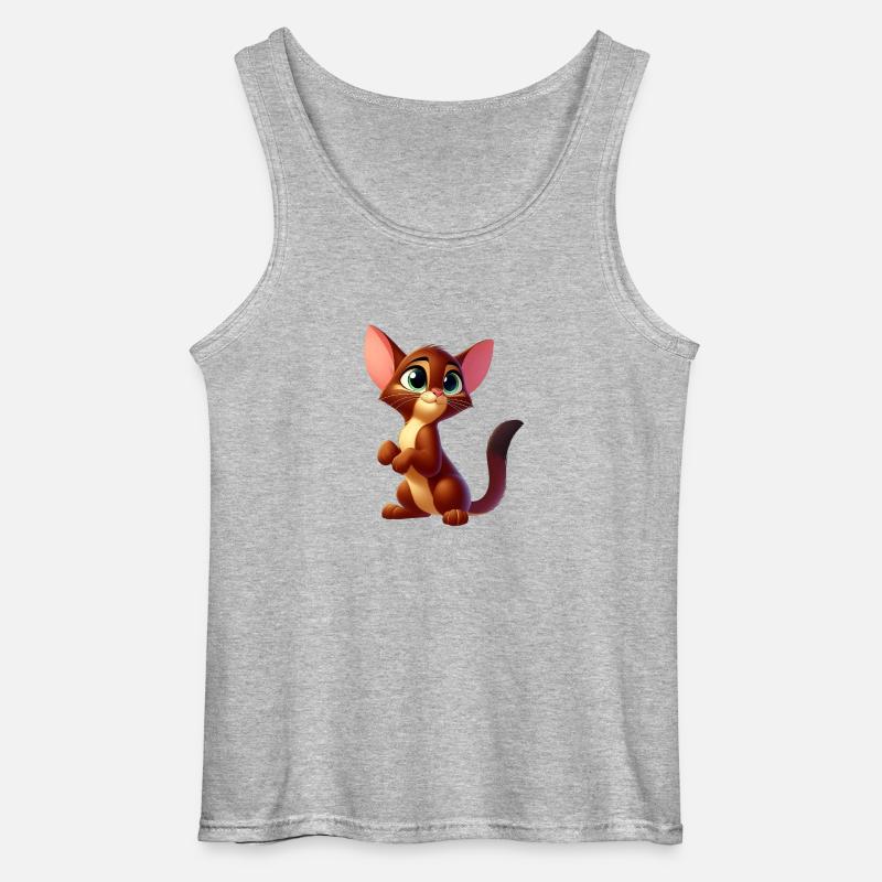 Abessinisch - Gildan Männer Tank Top - Grau meliert