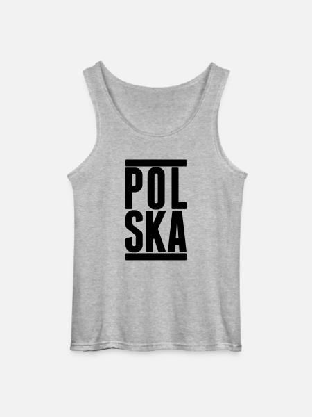 polska - Débardeur Gildan Homme - gris chiné
