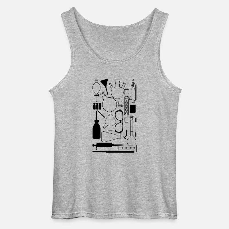 Laborgeräte - Gildan Männer Tank Top - Grau meliert