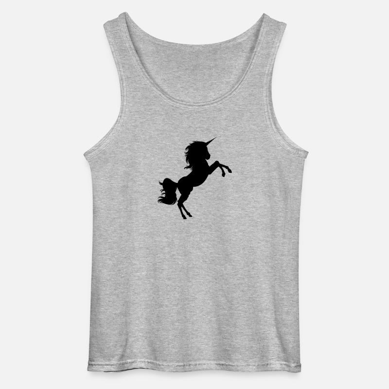 Wildes Einhorn - Gildan Männer Tank Top - Grau meliert