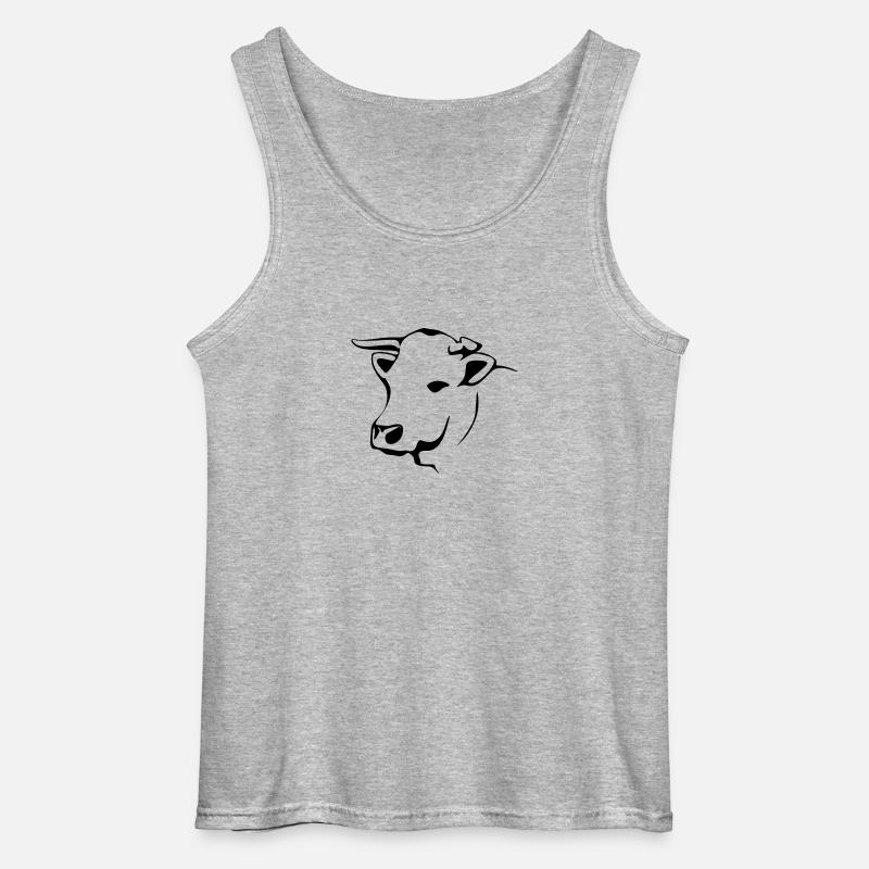 Rind - Gildan Männer Tank Top - Grau meliert