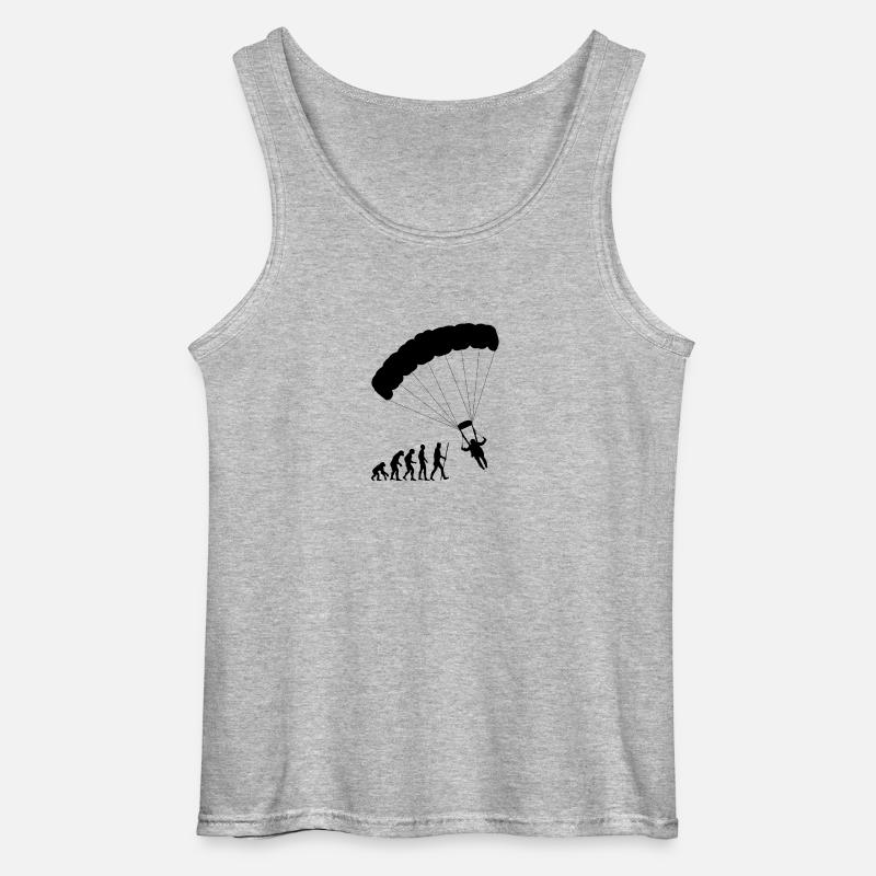 Evolution Gleitschirm - Gildan Männer Tank Top - Grau meliert