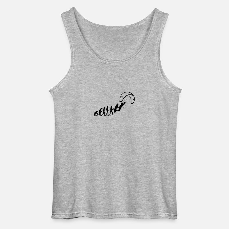 Evolution Kite - Gildan Männer Tank Top - Grau meliert