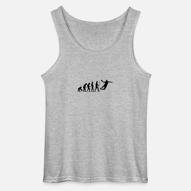 Handball Evolution - Gildan Männer Tank Top - Grau meliert