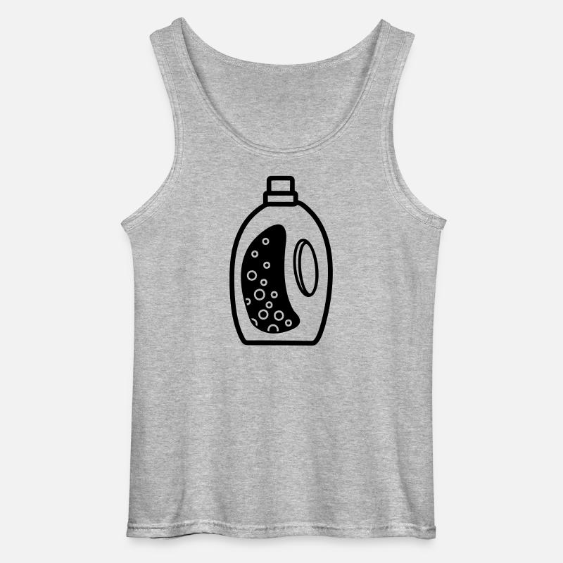 Waschmittelflasche - Gildan Männer Tank Top - Grau meliert