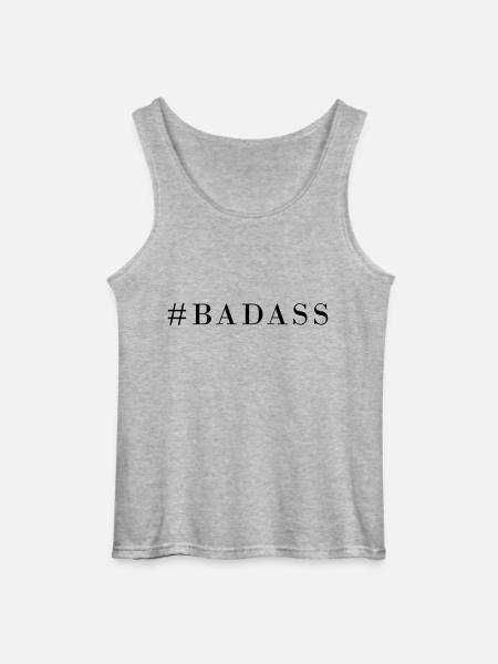 Raute Badass - Gildan Männer Tank Top - Grau meliert
