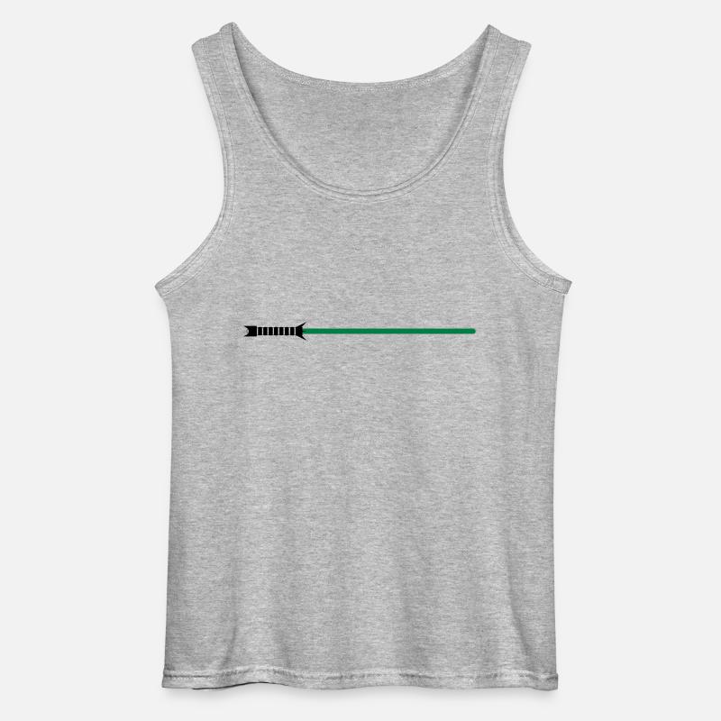 Lichtschwert - Gildan Männer Tank Top - Grau meliert