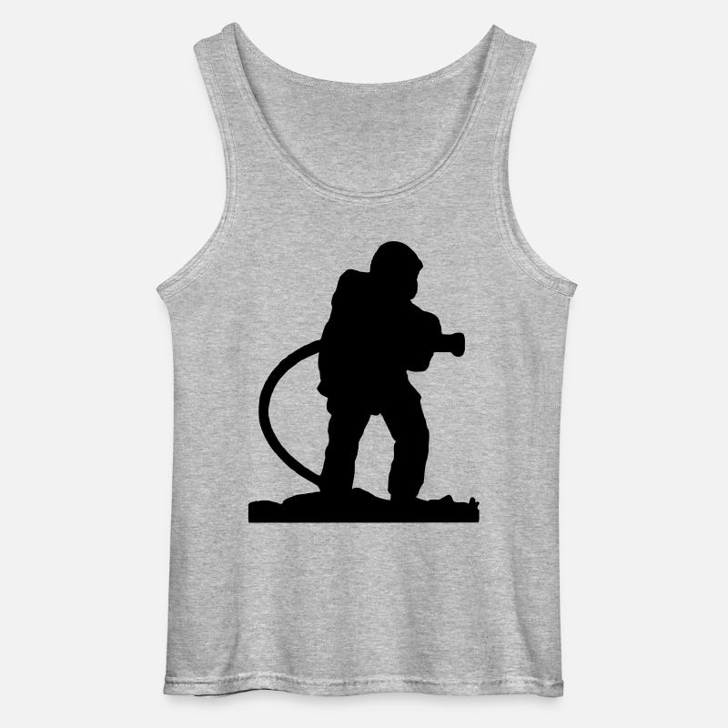 Ein Feuer Spear - Gildan Männer Tank Top - Grau meliert