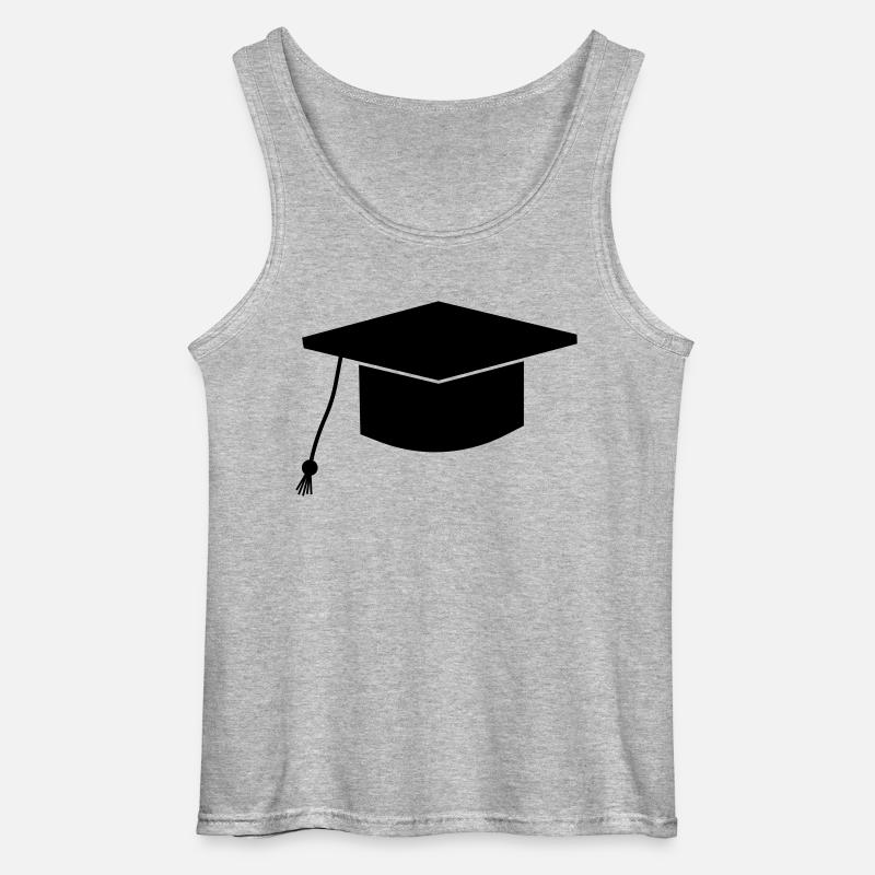 Abschlusshut - Gildan Männer Tank Top - Grau meliert