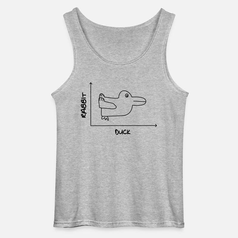 Duck'n Rabbit - Gildan Männer Tank Top - Grau meliert