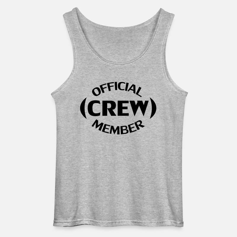Crew Member - Gildan Männer Tank Top - Grau meliert