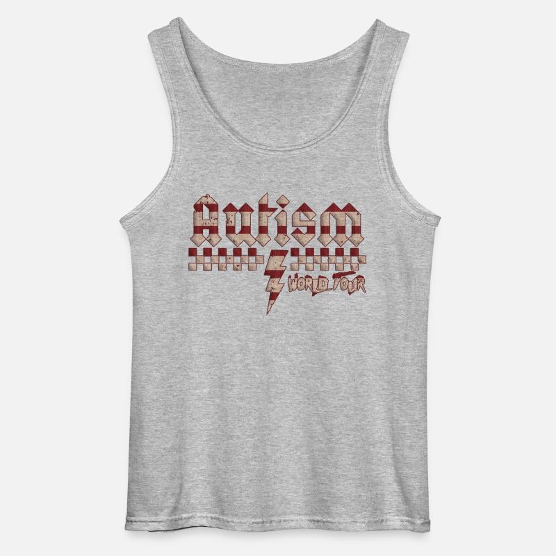 Autismus-Bewusstsein: anders, anders, besser - Gildan Männer Tank Top - Grau meliert