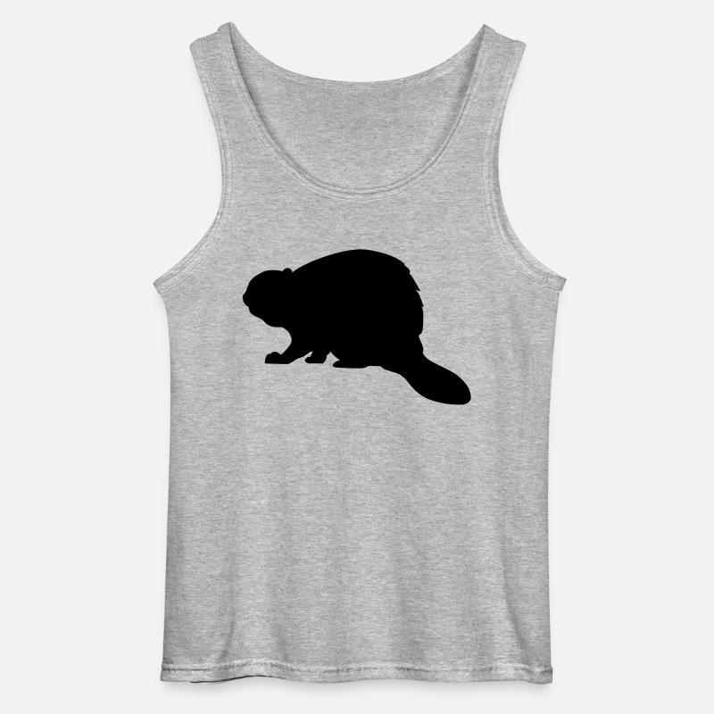 Biber - Gildan Männer Tank Top - Grau meliert