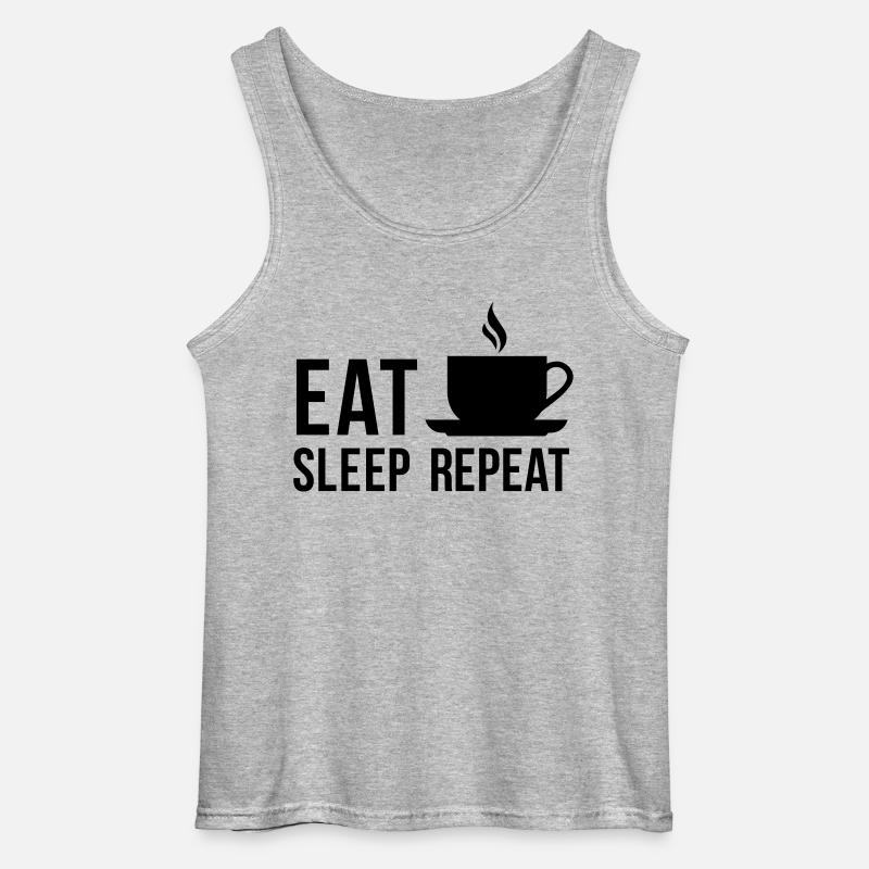 Kaffee - Gildan Männer Tank Top - Grau meliert