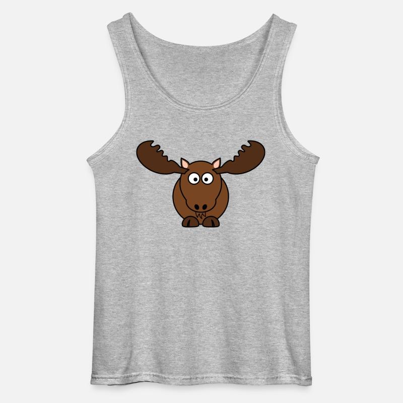 elg - Gildan tanktop til mænd - gråmeleret