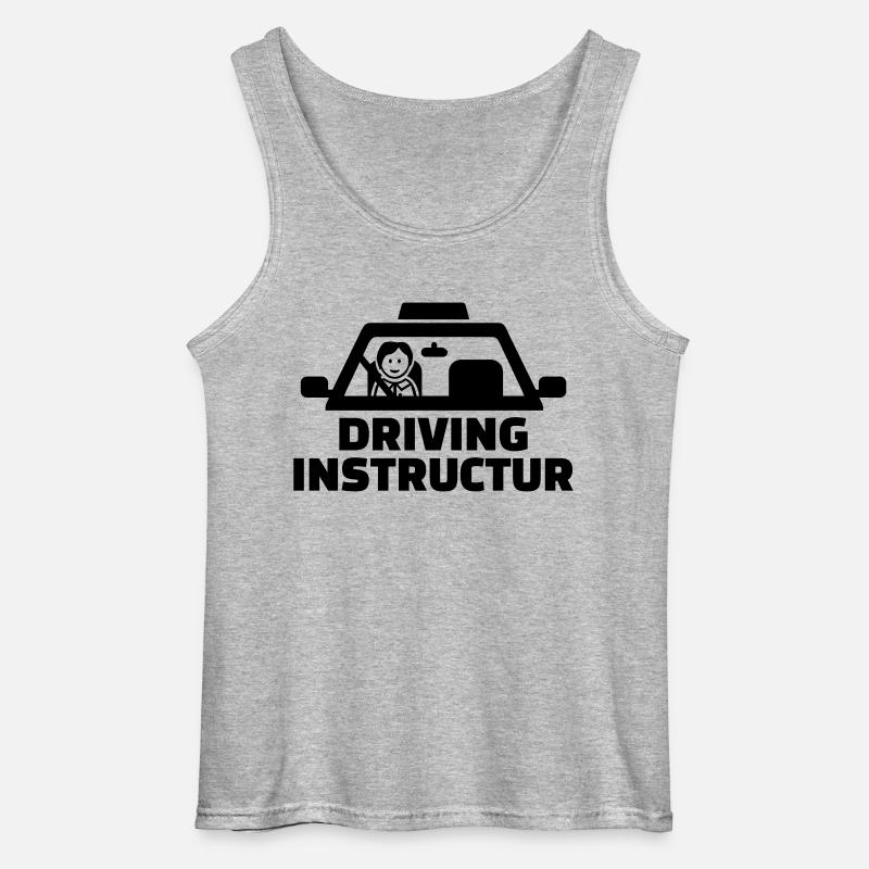 Fahrlehrer - Gildan Männer Tank Top - Grau meliert