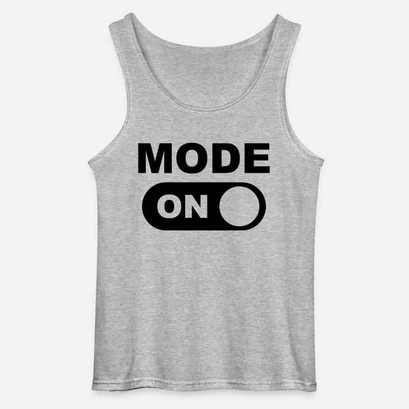 Mode On (Muster) - Gildan Männer Tank Top - Grau meliert