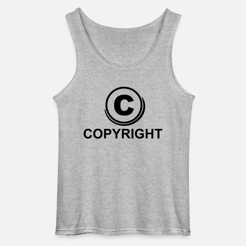 c_copyright_1f1 - Gildan Männer Tank Top - Grau meliert