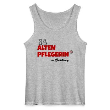 Altenpflegerin in Ausbildung - Gildan Männer Tank Top - Grau meliert - Vorne